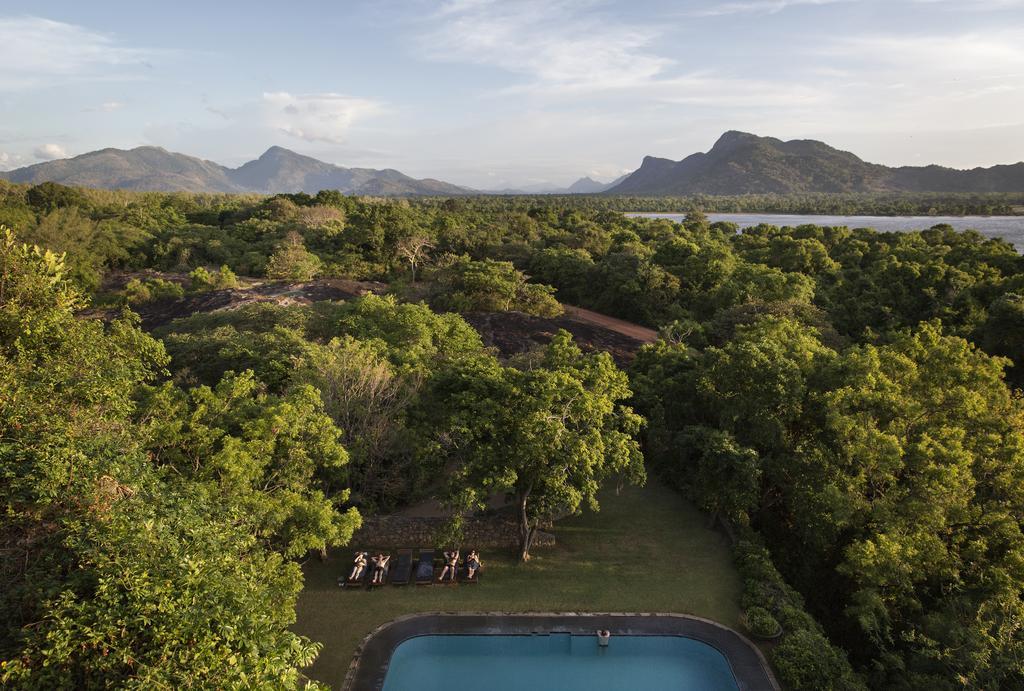 Heritance Kandalama Sigiriya Bagian luar foto The hotel's swimming pool